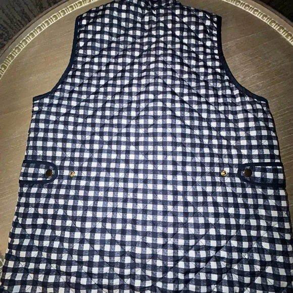 Excellent condition Draper James RSVP Reversible Quilted Puffer Vest Size Med. - Picture 4 of 8